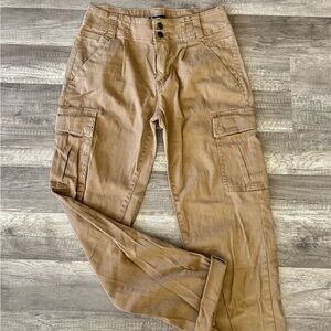 Tan Relaxed Fit Cargo Pants